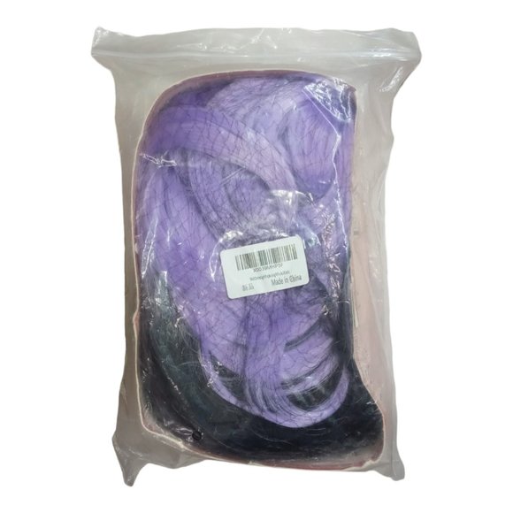 Women Long Wavy Synthetic Wig Light Purple Side Part Heat Resistant Full Wig Cos - Picture 6 of 8
